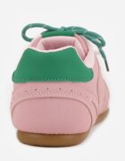  Sneakers roz cu șireturi duble și cusături Teleritia
