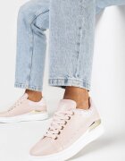  Sneakers roz din Imitație de Piele cu Inserție Metalică și Sclipici Fleuriue