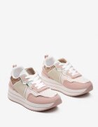  Sneakers Roz pe talpă groasă decorați cu sclipici Petasse