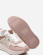  Sneakers Roz pe talpă groasă decorați cu sclipici Petasse