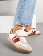  Sneakers și Tenisi Bej și Bordo Decorate cu răsfrângere Myrloria