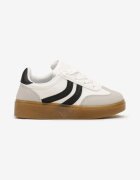  Sneakers sport Albi Plati Cu șireturi Cu benzi Azilena