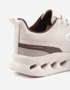  Sneakers sport cu fețe embosate Kateni Bej cu Bej cu maro