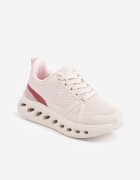  Sneakers sport cu fețe embosate Kateni Bej cu Bej cu roz