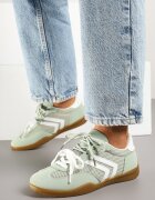  Sneakers Teniși Verde deschis cu Motiv Geometric Telanilia