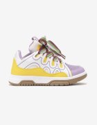  Sneakers violet cu cusături și șireturi late Leontine
