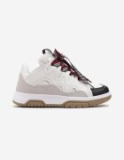  Sneakerși Alb-negri cu șireturi decorative și sclipici Nevesa