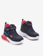  Sneakersi plați sport bleumarin cu LED-uri și decorațiuni geometrice cu scai Erithrea