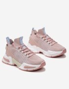  Sneakerși Roz cu Partea Superioară Tip Șosetă și Talpă Groasă Ușoară