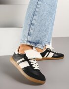  Sneakersi Tenisi Negri Decorați cu pliu Myrloria
