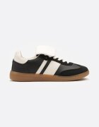  Sneakersi Tenisi Negri Decorați cu pliu Myrloria