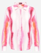 sophyline Cămașă Alb-Fuchsia cu Model Tie-Dye Aranepia