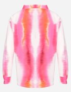 sophyline Cămașă Alb-Fuchsia cu Model Tie-Dye Aranepia