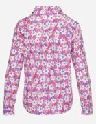 sophyline Cămașă Fucsia de bumbac cu croială clasică cu imprimeu floral Tarievia