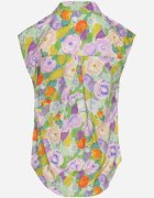 sophyline Cămașă Violet-Verde din Bumbac cu Model Floral Natiana