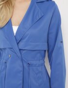 sophyline Geacă Parka bleumarin cu guler clasic ajustabilă în talie cu șnur Revapia