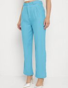 sophyline Pantaloni Albastri De Costum Cu Fermoar Allegretta