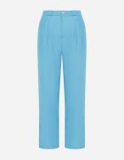 sophyline Pantaloni Albastri De Costum Cu Fermoar Allegretta