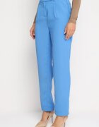 sophyline Pantaloni Albaștri Eleganți cu talie înaltă cu picioare drepte și elastic în talie Althema