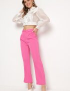 sophyline Pantaloni Fuchsia de costum cu fermoar Allegretta