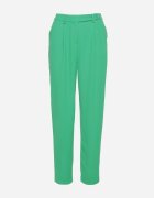 sophyline Pantaloni Verzi Eleganti cu talie înaltă cu picioare drepte și elastic în talie Althema