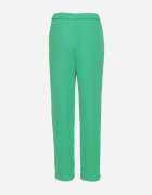 sophyline Pantaloni Verzi Eleganti cu talie înaltă cu picioare drepte și elastic în talie Althema
