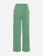 sophyline Pantaloni Verzi Eleganti Largi cu Talie Elastică și Fermoar Barcarola
