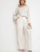 sophyline paris Cămașă bej din viscoză în stil clasic Nimiorella
