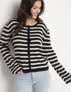 sophyline paris Cardigan Bleumarin Clasic cu Viscoză în Dungi Ivelreia