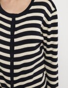sophyline paris Cardigan Bleumarin Clasic cu Viscoză în Dungi Ivelreia