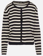 sophyline paris Cardigan Bleumarin Clasic cu Viscoză în Dungi Ivelreia