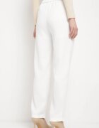 sophyline paris Pantaloni Albi Regular cu Talie Înaltă și Picioare Drepte Arcadiasa