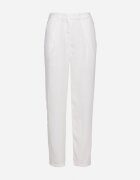 sophyline paris Pantaloni Albi Regular cu Talie Înaltă și Picioare Drepte Arcadiasa