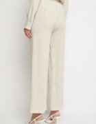 sophyline paris Pantaloni bej largi din viscoză cu legătură în talie Lilriz