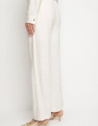 sophyline paris Pantaloni din Viscoză Largi Bej cu Talie Înaltă Lisoriela
