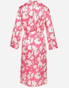 sophyline paris Rochie tip cămașă Fucsia cu nasturi și cordon din material în talie Blinesta