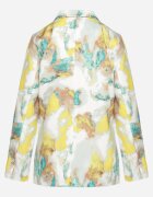 sophyline Sacou cu două rânduri de nasturi Bej-Galben cu model abstract Tie-Dye Floretellia