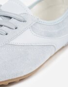 sport Sneakersi Albastre din imitație de piele întoarsă în stilul tenisilor de cult Aelliana