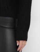 studio eleven Pulover Negru Striat tip Maletă Afromava