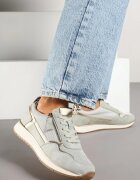 super mode Adidași Verde deschis cu Inserții Metalice și Fermoar Decorativ Alanatia