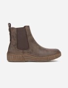 super mode Botine Chelsea Maro cu talpă decorativ sculptată Ezisane