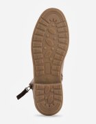 super mode Botine clasice cu toc plat și fermoar decorativ Wenica Maro