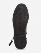 super mode Botine clasice cu toc plat și fermoar decorativ Wenica Negre