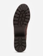 super mode Botine cu talpă groasă și toc decorate cu cusături Viveita Maro
