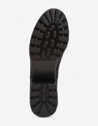 super mode Botine cu talpă groasă și toc decorate cu cusături Viveita Negre