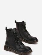 super mode Botine worker Negre cu șireturi Eroania