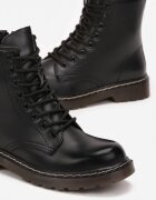 super mode Botine worker Negre cu șireturi Eroania