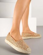 super mode Espadrile bej închis cu împletitură decorativă Nimilithae