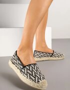 super mode Espadrile Negre cu împletitură decorativă Nimilithae