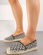 super mode Espadrile Negre cu împletitură decorativă Nimilithae